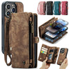 Leather Phone Case for iPhone 15 Pro Max 14 Plus 11 12 13 Wallet Card Cover for iPhone XR XS X SE 2022 8